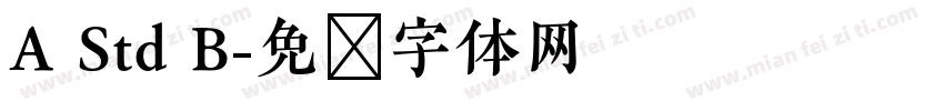 A Std B字体转换